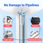 Arenzza powerful pipe dredging agent bottle for household clog removal, showing the product label and cleaning solution.
