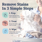 Arenzza Messy Eater Stain Treater remover bottle for household cleaning, designed to remove stains from messy eating accidents.