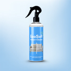 Arenzza upholstery cleaner bottle with spray nozzle, designed for tough stain removal on fabric furniture and upholstery.