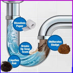 Arenzza sink and drain cleaner bottle for household cleaning, featuring a vibrant label and cap, designed for effective clog removal.