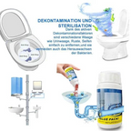 Arenzza sink and drain cleaner bottle for household cleaning, with a bright label and cap, ready for use in kitchen or bathroom drains.