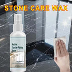 Arenzza marble crystal-plating agent for stone care in a household cleaning bottle, designed for polishing and protecting marble surfaces.