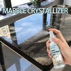 Arenzza Marble Crystal-Plating Agent for stone care, household cleaning product with a sleek bottle and marble surface in background.