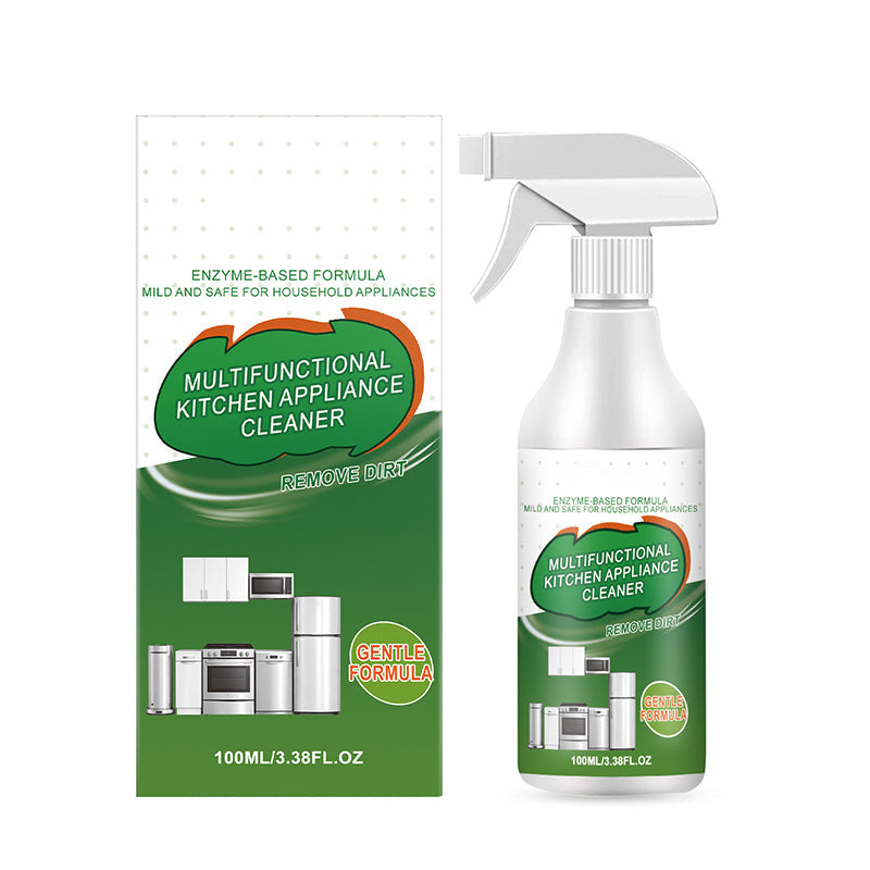 Arenzza Kitchen Enzyme Cleaner bottle with lemon scent, designed for degreasing and freshening household surfaces.