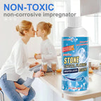 Arenzza Stone Stain Remover Cleaner for household use, showing a bottle of stain and rust remover on a clean surface.