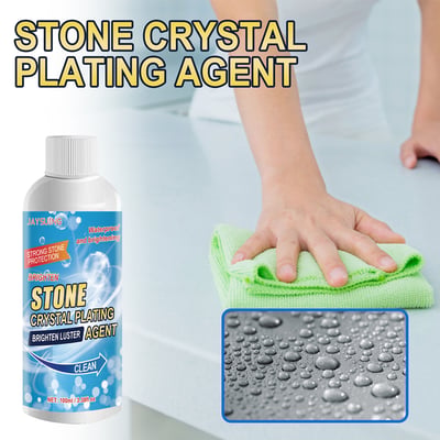 Arenzza stone stain remover cleaner for household use, showing a bottle of oxidization and rust stain removal product.