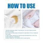 Arenzza laundry stain remover spray bottle with a clean, fresh label, designed for powerful household stain cleaning.