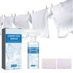 Arenzza laundry stain remover spray bottle with a spray nozzle, showcasing its powerful cleaning formula for household stain removal.