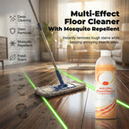 Arenzza Multi-Effect Floor Cleaner with Mosquito Repellent in a spray bottle, suitable for household cleaning and pest control.