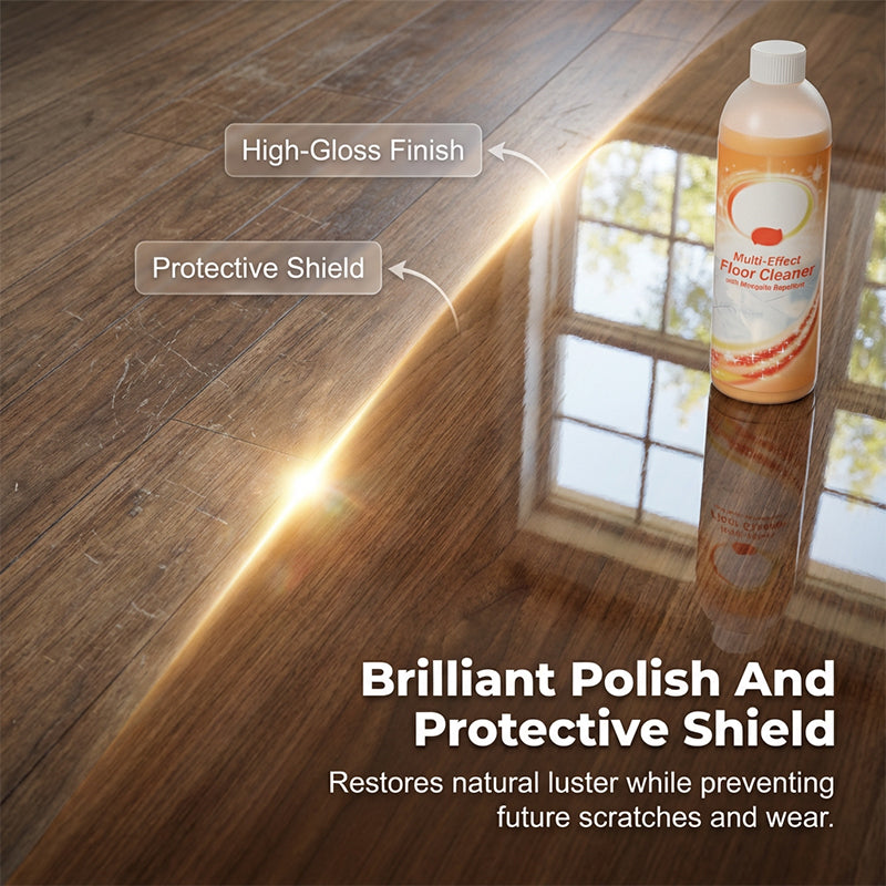 Arenzza multi-effect floor cleaner with mosquito repellent in a spray bottle, designed for household cleaning and pest control.