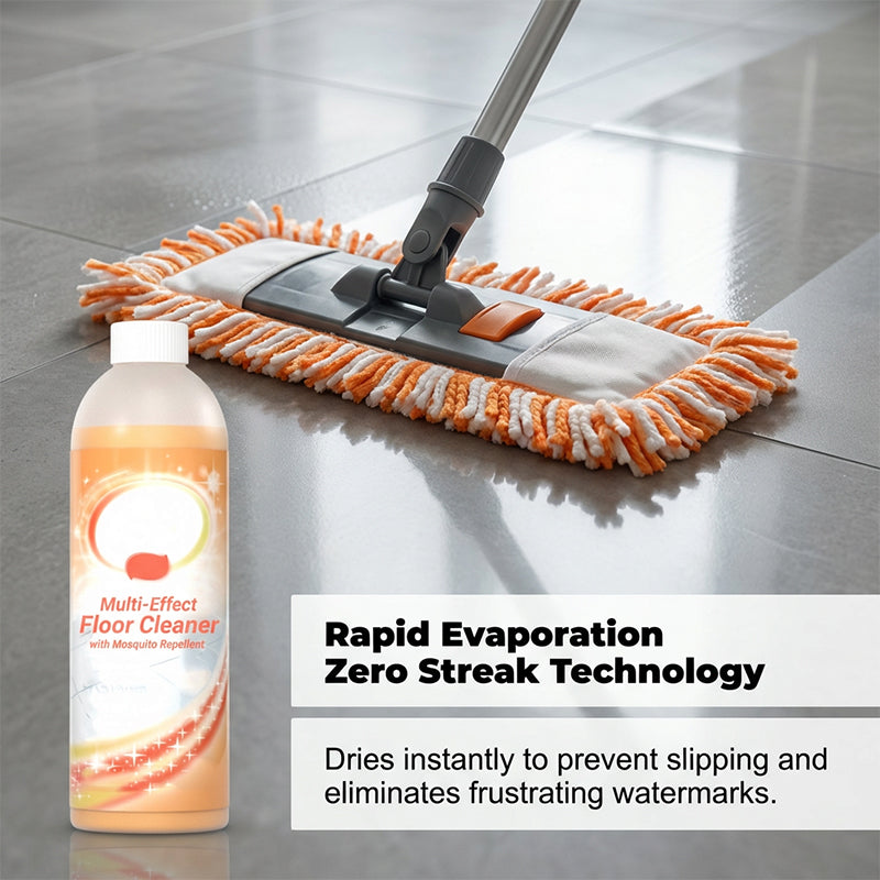 Arenzza Multi-Effect Floor Cleaner with Mosquito Repellent in a spray bottle, suitable for household cleaning and pest control.