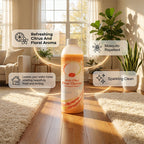 Aarenza Multi-Effect Floor Cleaner with Mosquito Repellent in a spray bottle, designed for household cleaning and pest control.