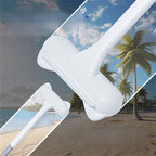 Arenzza No-Disassembly Window Screen Cleaning Brush cleaning a window screen with a handle and brush head for easy surface cleaning