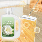 Arenzza quick-drying floor cleaner with gardenia fragrance in a spray bottle, showing the label and cleaning surface.