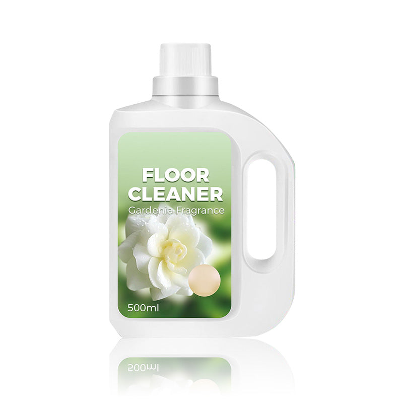 Aarenza quick-drying floor cleaner with gardenia fragrance, in a clear spray bottle, designed for household cleaning.
