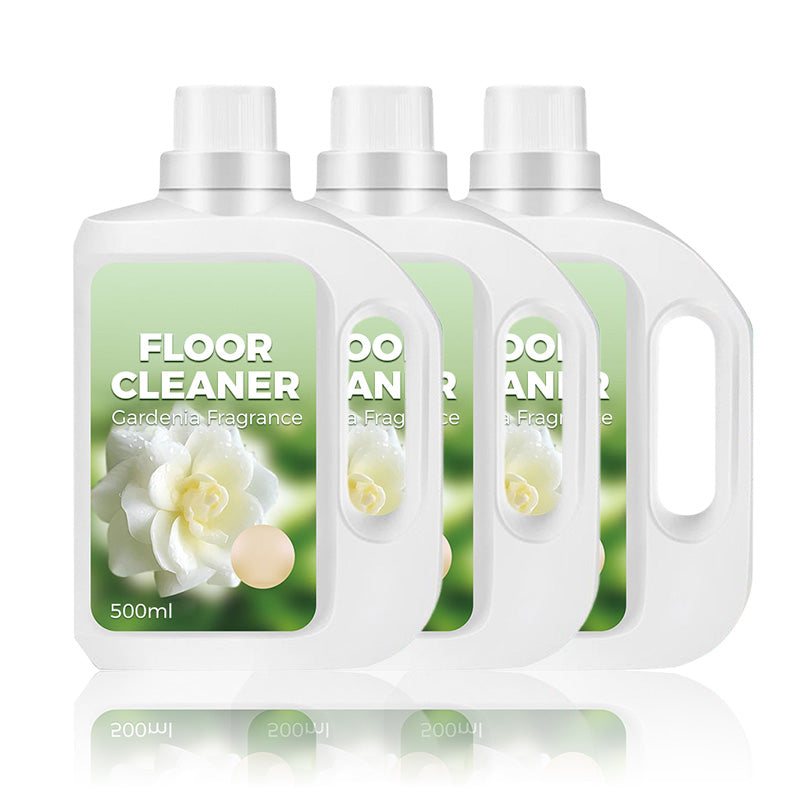 Arenzza quick-drying floor cleaner bottle with gardenia fragrance, suitable for household cleaning, with a bright label and cap.