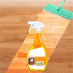 Arenzza ScratchErase Beeswax Wood Floor Spray bottle for cleaning, restoring shine, and removing scratches from hardwood floors.