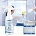 Arenzza defrosting spray for fridge freezer with free spatula, household cleaning product for ice and frost removal.