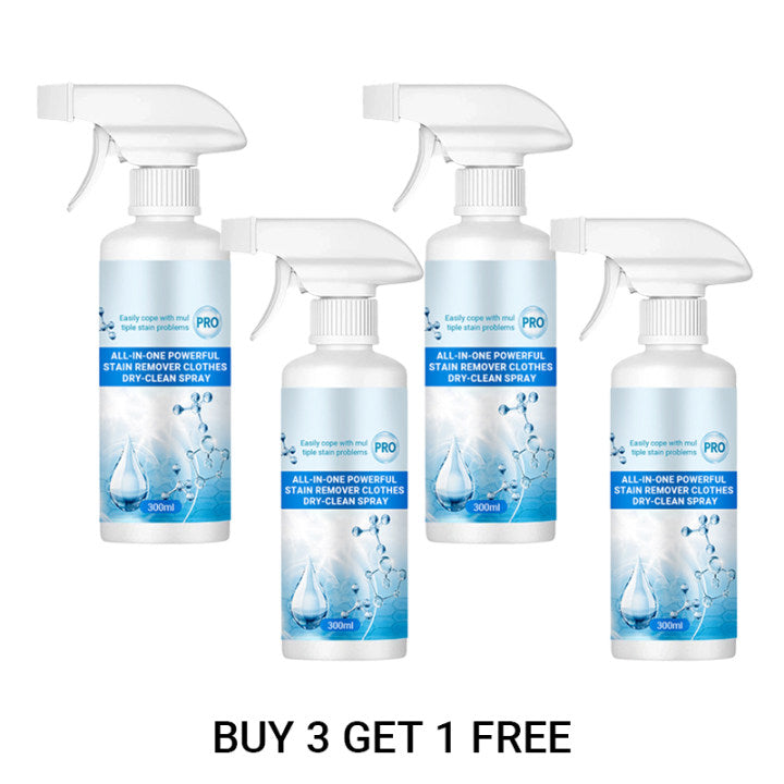 Arenzza non-ionic stain remover for laundry, household cleaning product, with a bottle featuring a white and blue label.
