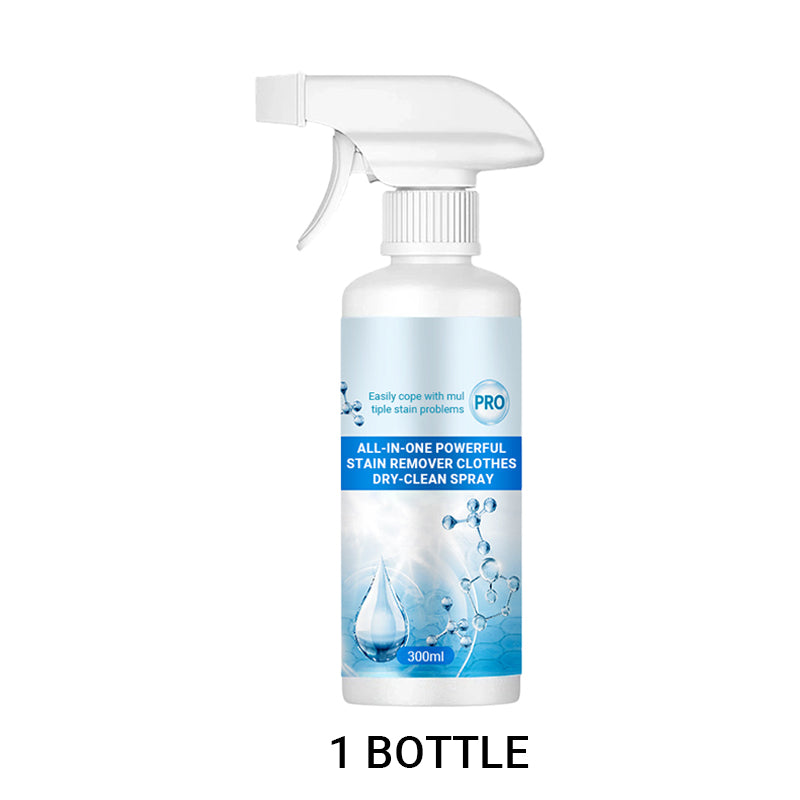 Arenzza non-ionic stain remover for laundry, shown in a household cleaning setting with a bottle and cleaning cloth.