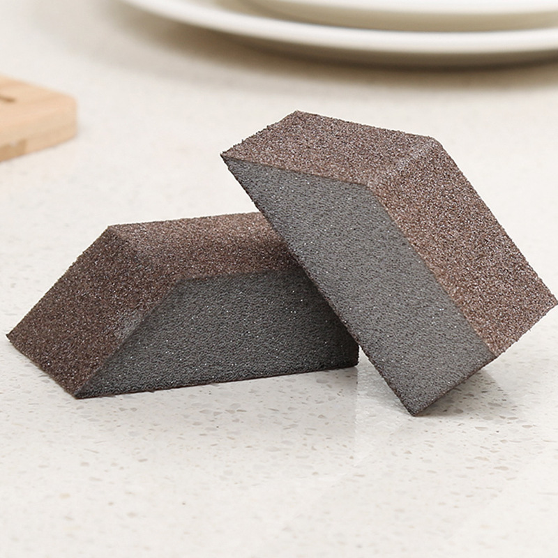 Arenzza Emery Cleaning Sponge for stubborn stains, showing a close-up of the abrasive surface ideal for tough household cleaning tasks.