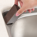 Arenzza Emery Cleaning Sponge for stubborn stains, showing a close-up of the textured, abrasive surface ideal for household cleaning.