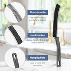 Arenzza household cleaning gap brush with hard bristles, shown in a close-up view for effective dirt and debris removal.