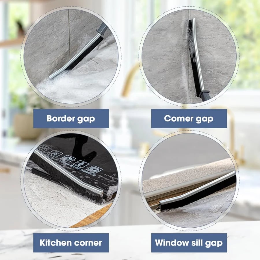 Arenzza Gap household cleaning brush with hard bristles, shown in a close-up image, ideal for scrubbing tough dirt and grime.