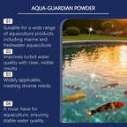 Arenzza crystal clear water clarifier bottle for ponds and aquariums, safe for fish and shrimp, with fast clarity and no harsh chemicals.