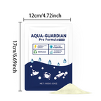 Arenzza crystal clear water clarifier for ponds and aquariums, showing a clean, transparent water environment with aquatic life.