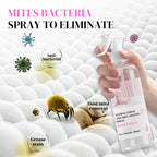 Arenzza Plant Extract Antibacterial and Anti-Mite Spray bottle for household cleaning, with a clean, natural design on the label.