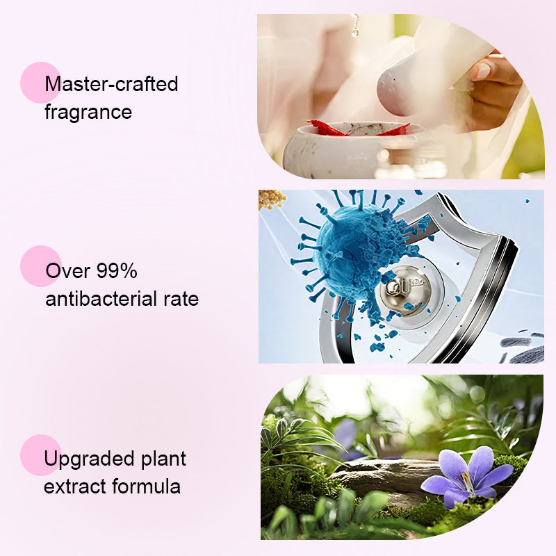 Arenzza Plant Extract Antibacterial and Anti-Mite Spray for household cleaning, showing a spray bottle with green plant illustrations.