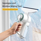 Arenzza electric squeegee for household cleaning, showing the powerful suction device used for streak-free glass, table, and surface cleaning.