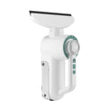 Aarenza electric suction squeegee cleaning glass and surfaces, featuring a handheld device with a sleek design for streak-free cleaning.