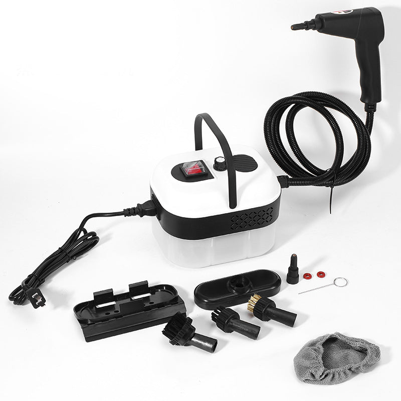 Aarenzza adjustable high-pressure steam cleaner for household cleaning, showing the device with a hose and steam nozzle.