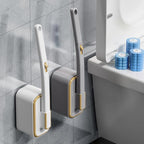 Arenzza wall-mounted innovative toilet brush set for household cleaning, featuring a sleek brush holder and toilet brush.