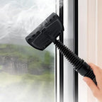 Arenzza multi-purpose steam cleaner set for household cleaning, showing steam cleaner with attachments on a clean surface.