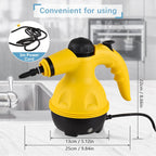 Arenzza multi-purpose steam cleaner set with various attachments for household cleaning tasks, shown in the image.