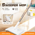 Arenzza multi-surface sweeper mop for household cleaning, featuring a lightweight design and versatile cleaning head for floors.