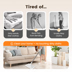 Arenzza multi-surface sweeper mop for household cleaning, showing its lightweight design and versatile cleaning head on a tiled floor.