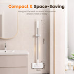 Arenzza multi-surface sweeper mop for household cleaning, showing the mop head and handle for versatile floor use.