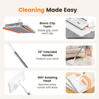 Arenzza multi-surface sweeper mop with a lightweight design and adjustable handle for efficient household cleaning.
