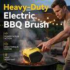 Arenzza electric BBQ grill cleaning brush with sturdy bristles for household grilling surface cleaning.