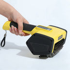 Arenzza electric BBQ grill cleaning brush with a long handle and bristle head for efficient outdoor grill cleaning.