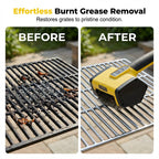 Arenzza electric BBQ grill cleaning brush with sturdy bristles and ergonomic handle, designed for household grill cleaning.