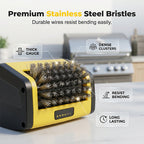 Arenzza electric BBQ grill cleaning brush with a long handle and bristles for efficient household grill cleaning.