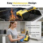 Arenzza electric BBQ grill cleaning brush with sturdy bristles, designed for thorough cleaning of barbecue grills and household surfaces.