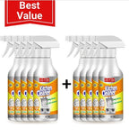 Arenzza multifunctional kitchen foam cleaner for houseware and kitchen surfaces, shown in a spray bottle with cleaning foam.