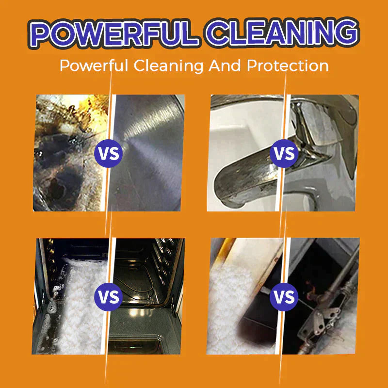 Arenzza multifunctional kitchen foam cleaner in a spray bottle, designed for cleaning kitchen surfaces and appliances.