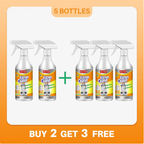 Arenzza multifunctional kitchen foam cleaner bottle for houseware and kitchen cleaning, with a spray nozzle and green label.